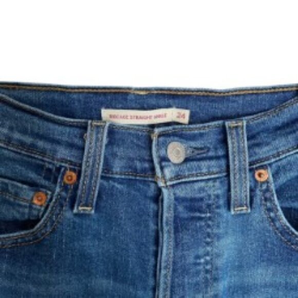 Levi's Ribcage Straight Ankle Jeans in Summer Slide 24 - Picture 3 of 6